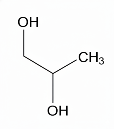 propylene glycol Molecular Structure