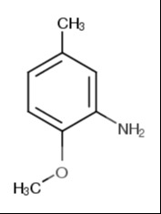Para-Cresidine CAS 120-71-8 chemical structure 2-methoxy-5-methylaniline azo pigment intermediate organic synthesis
