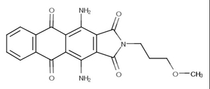 Disperse Blue 60 (C.I. 61104) molecular structure — anthraquinone-imide C20H17N3O5, CAS 12217-80-0