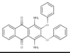 Disperse Violet 26 (C.I. 62025) molecular structure 1,4-diamino-2,3-diphenoxyanthraquinone C26H18N2O4, CAS 6408-72-6